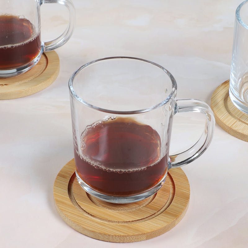 Ethan Glass Tea Cup (180 mL Each) -  Set of Six media 3