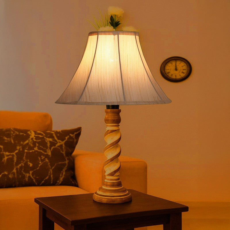 Modera Elvoa Wooden Table Lamp - Ivory