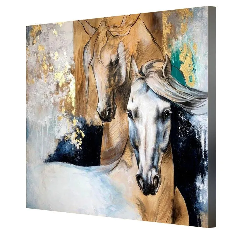 Graceful Horses Wall Painting media 6
