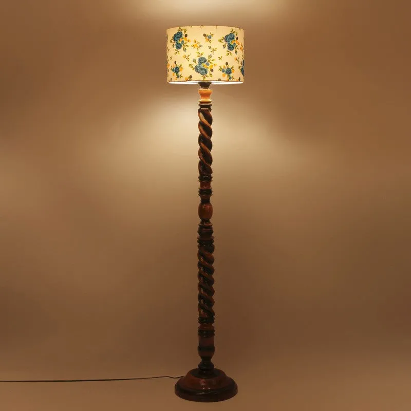 HaloCylinder Floor Lamp (Floral) media 4