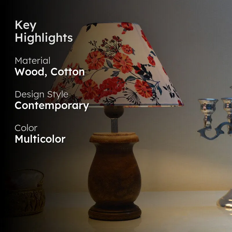 FloraRadiant Wooden Table Lamp media 2