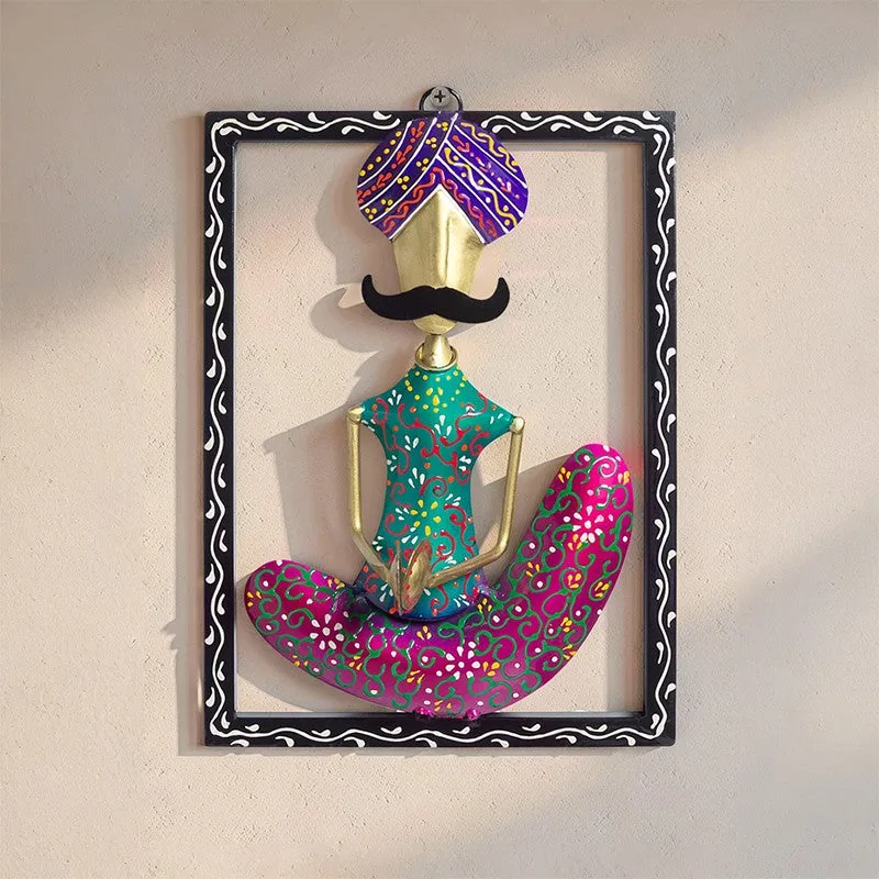 Folkart Iron Wall Accent - Purple,Green media 5
