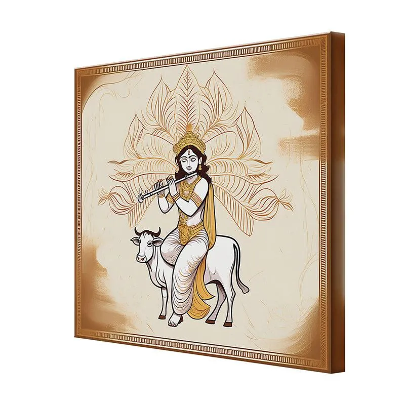 Govardhana Krishna Wall Painting media 5