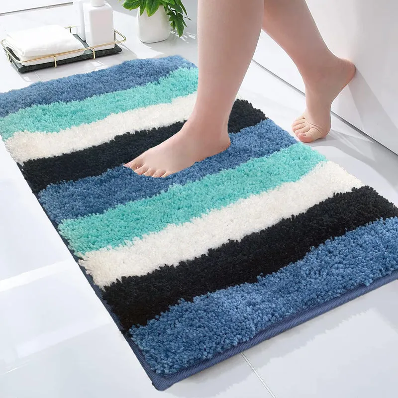 Jericho Luxe Bath Mat - Blue media 1