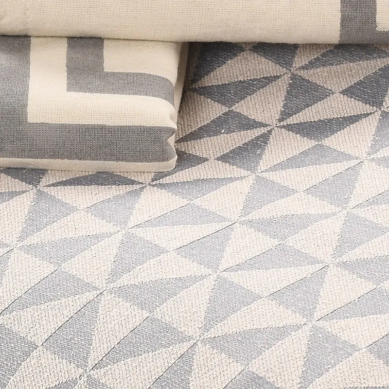Prism Play Cotton Bedsheet (Grey) - 224 TC media 5