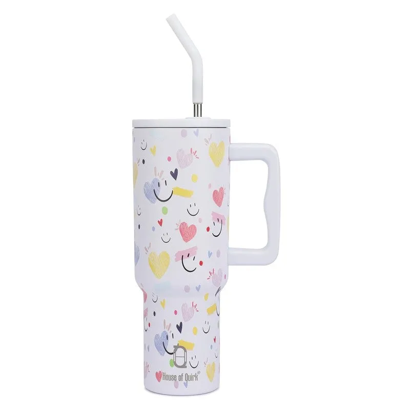 Belle Heart Stainless Steel Tumbler - 1200 ML media 8