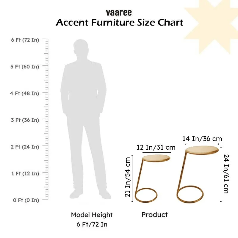 Milto Accent Table - Gold media 7