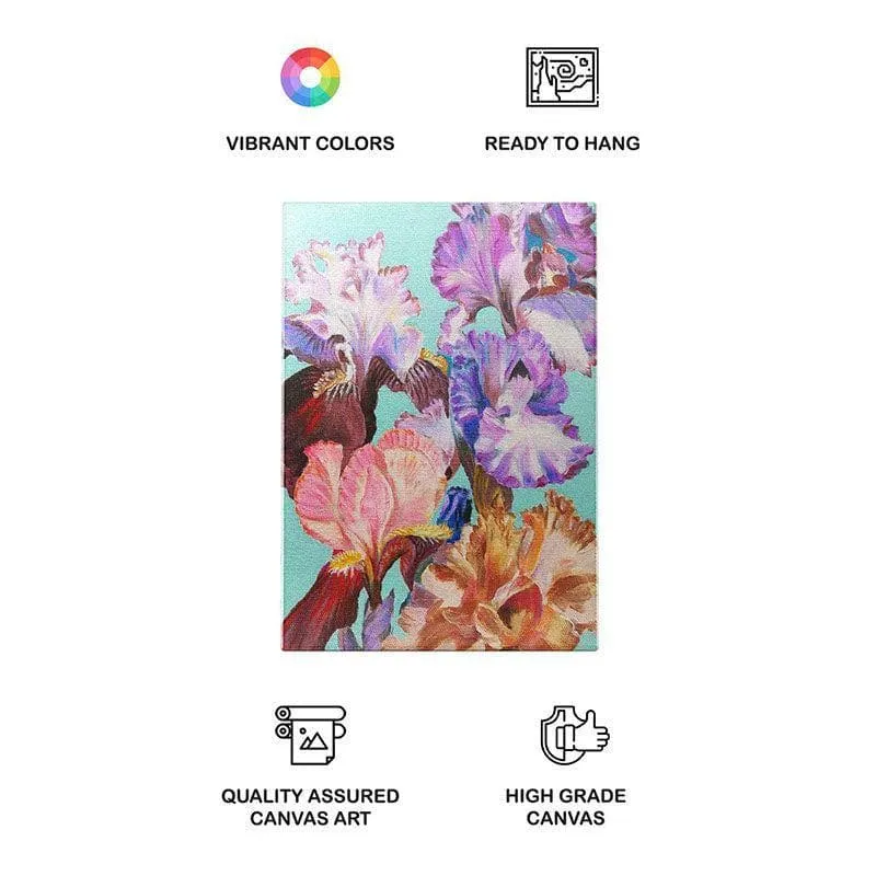 Colorful Flowers Canvas Wall Painting - Gallery Wrap media 4
