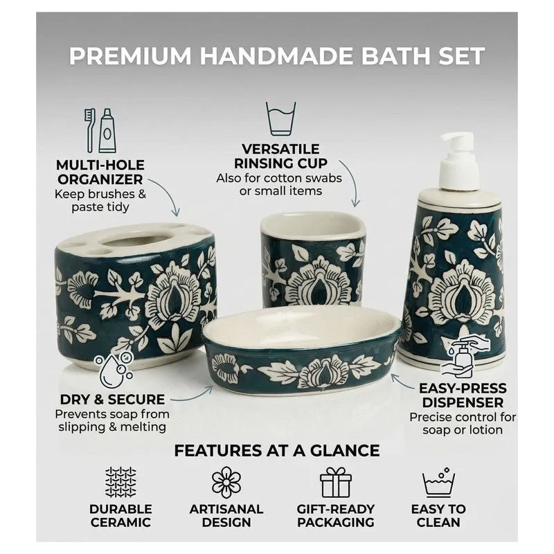 Ceram Nest Ceramic Bathroom Set - Four Piece Set media 5