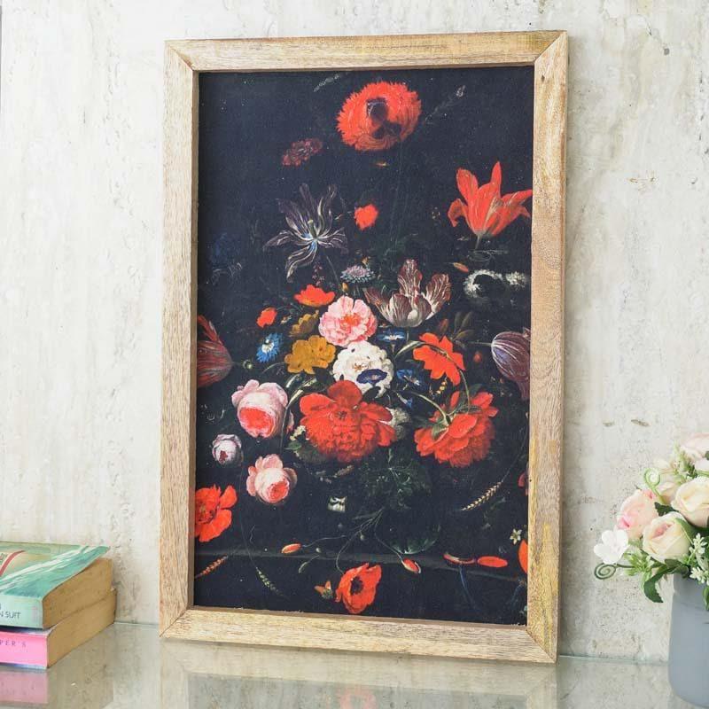 Moody Floral Canvas Painting media 3