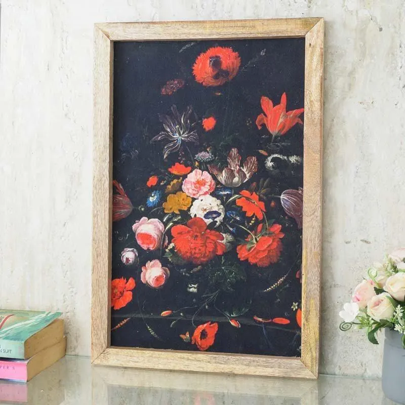 Moody Floral Canvas Painting media 3