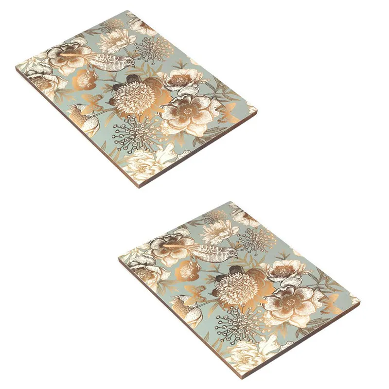Golden Fleur Enamel Coated Table Mat - Set Of Two media 6