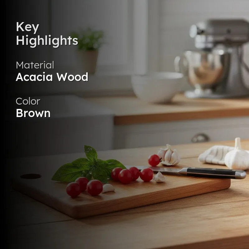 Oaknest Rectangle Wooden Chopping Board media 2
