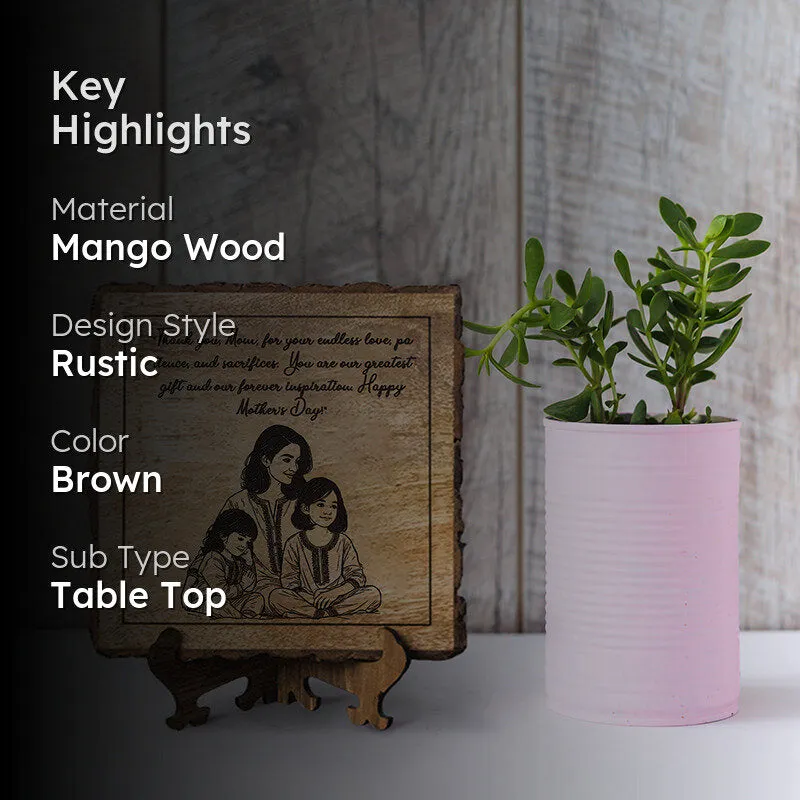 The Greatest Inspiration Wood Showpiece - Square media 2