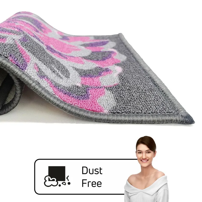 Wynn Floral Nylon Door Mats - Purple,Pink media 5