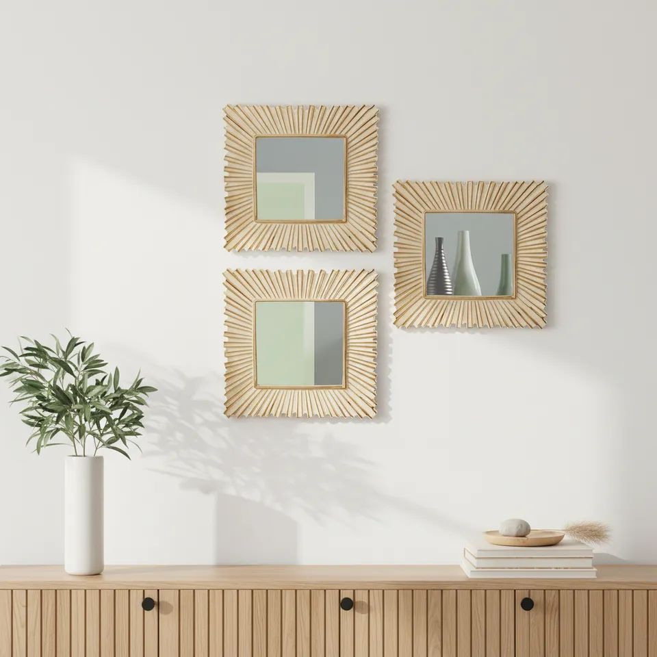 Osoq Decorative Wall Mirror - Set Of Three media 1