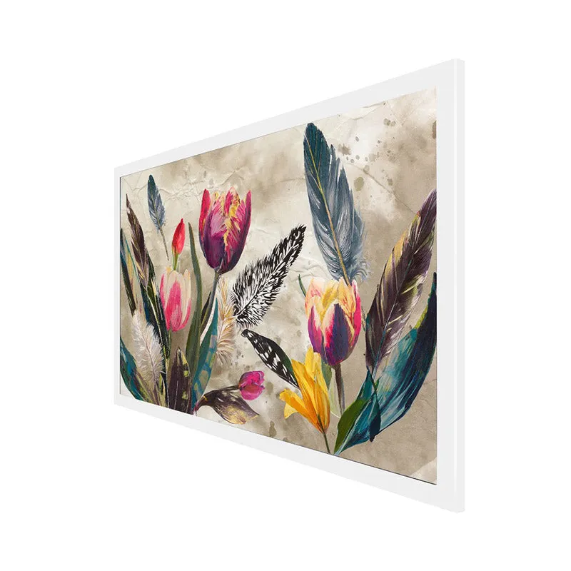 Amella Floral Wall Painting With Frame media 6