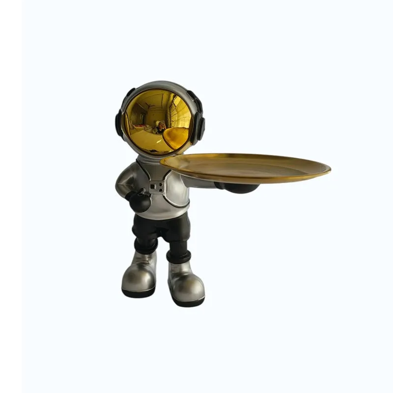 Astronaut Luxe Metal Accent Tray - Gold - 4