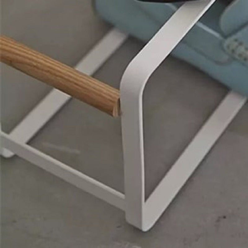 Chic Sole Carbon Steel & Wood Shoe Rack - White media 5