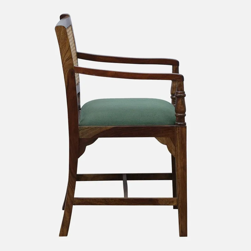 Stackon Rose Wood Accent Chair - Green media 6