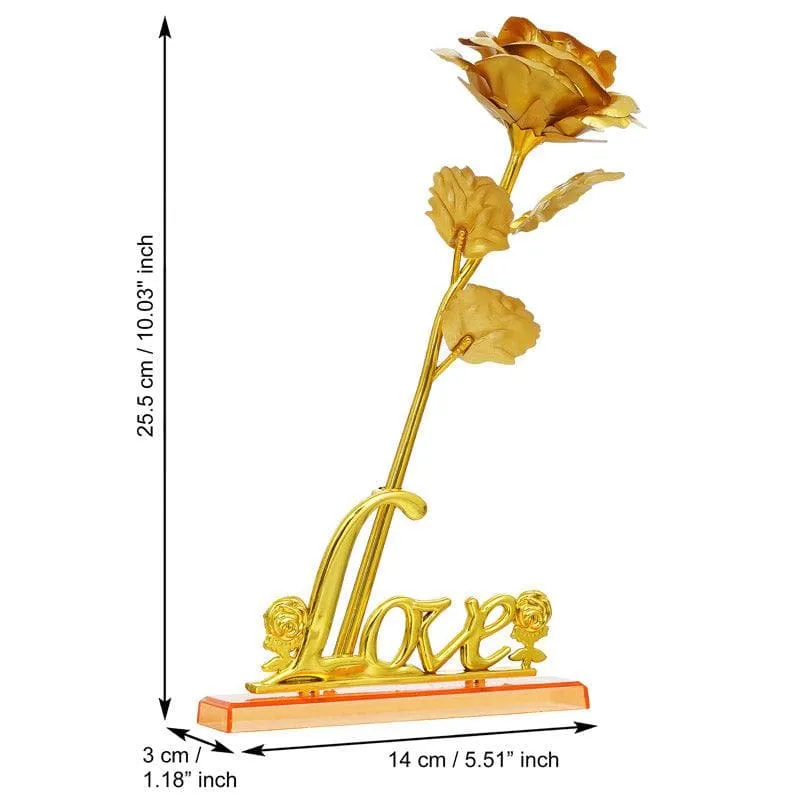 Forever Your Lover Valentine Showpiece - Gold media 5