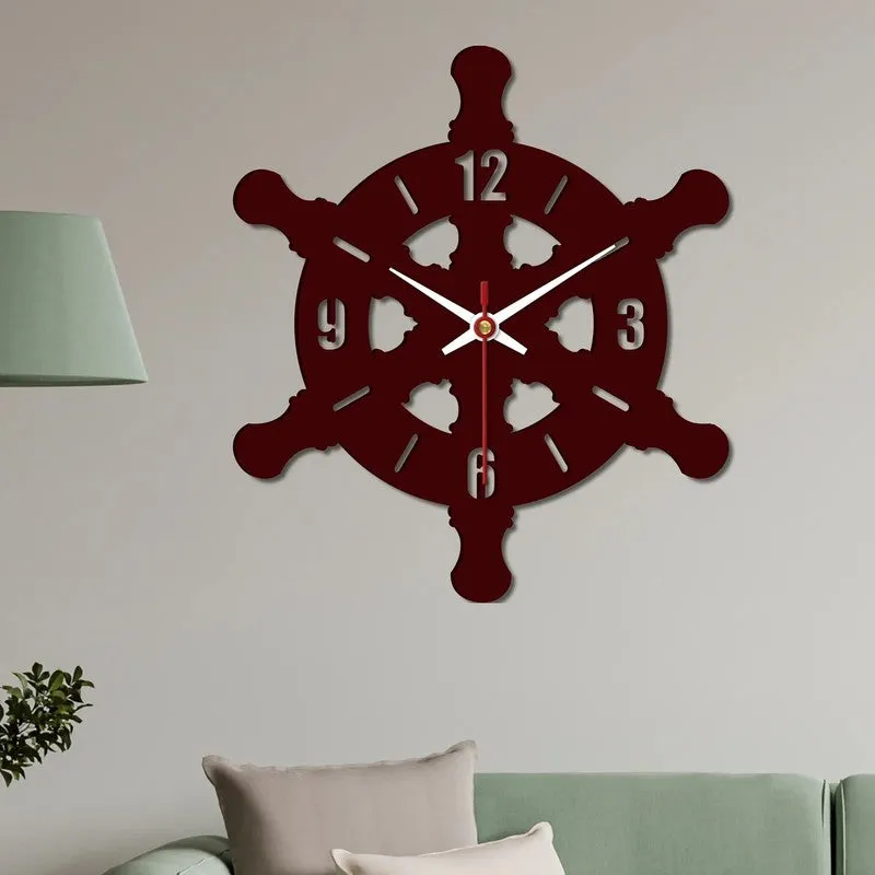 Ocean Helm Wooden Wall Clock media 3