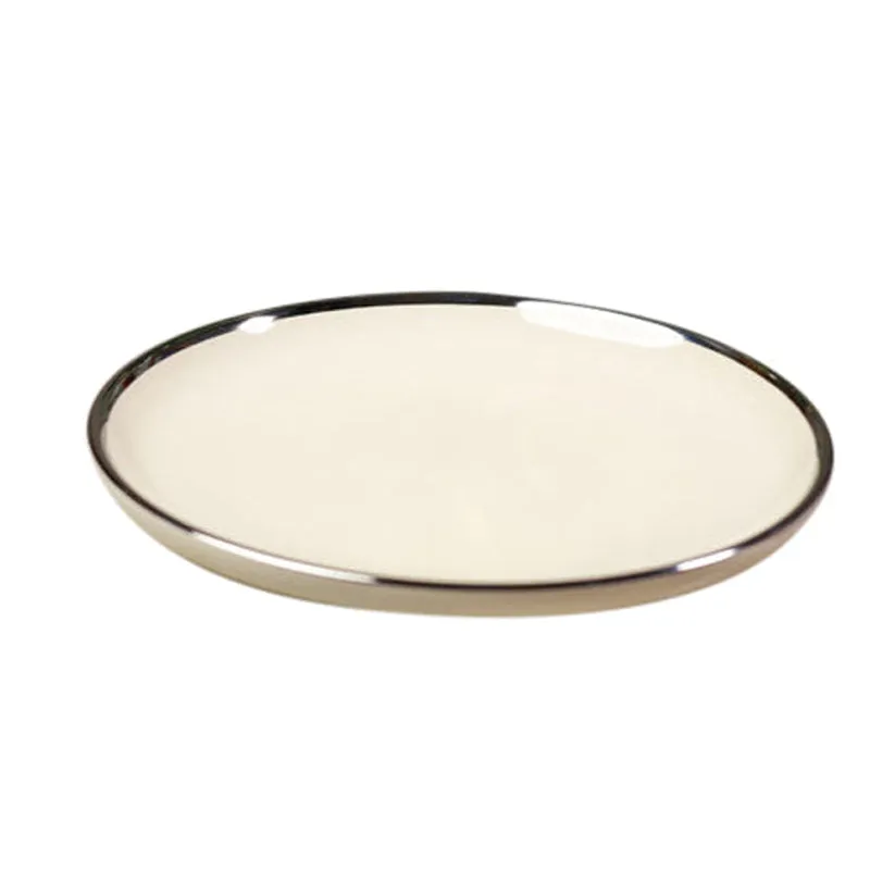 Elegant Off (White Porcelain Quarter Plates) - Set Of Two media 6