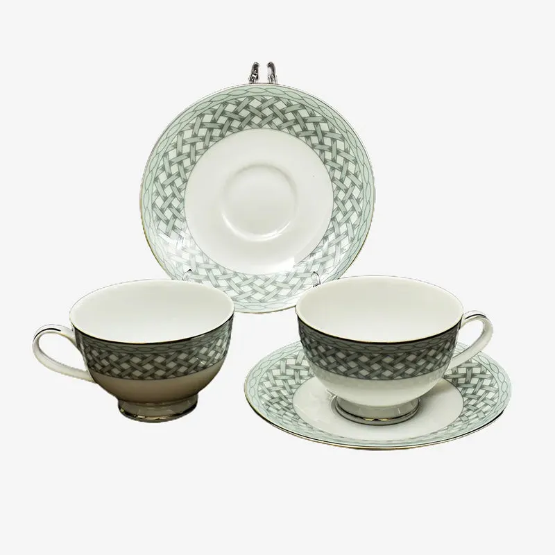 Valera 24k Gold Brushed Porcelain Tea Cup & Saucer (280 mL) - Set of Six media 7