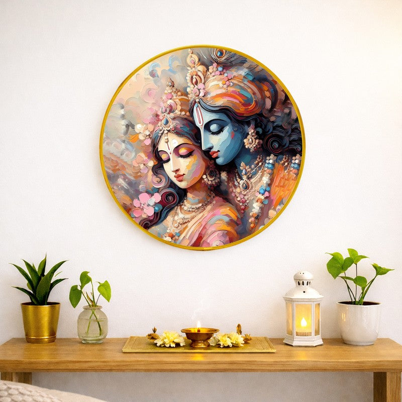 Madhava Paper Wall Painting With PVC Frame