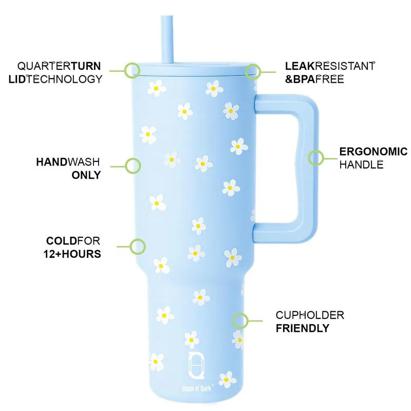 Petite Floral Stainless Steel Tumbler - 1200 ML media 8