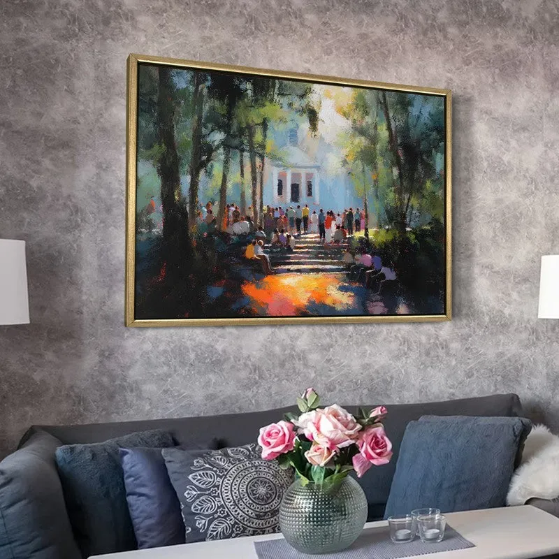 Forest Celebration Canvas Wall Painting With Frame media 6