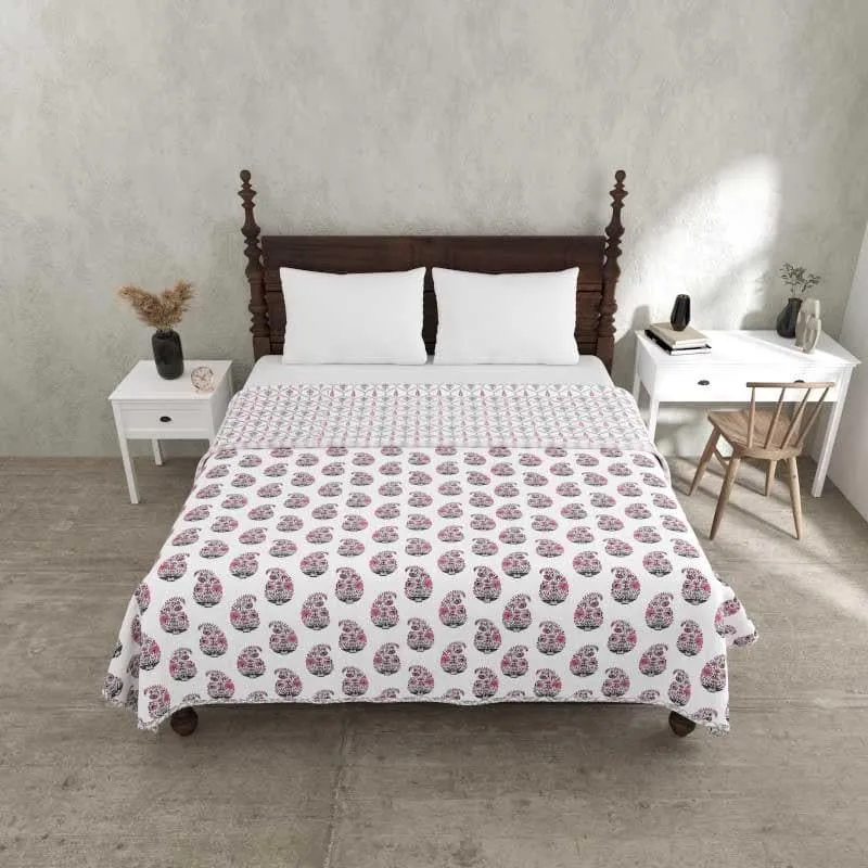 Rakshita Ethnic Printed Pink Cotton Dohar media 1