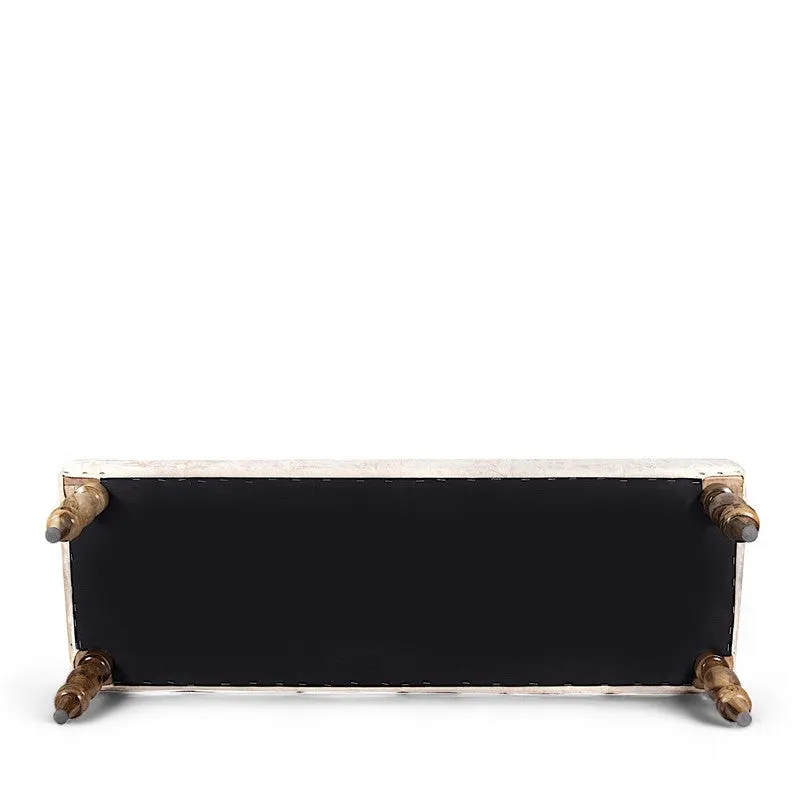 Alvyn Sheesham Wooden Bench - Beige media 7