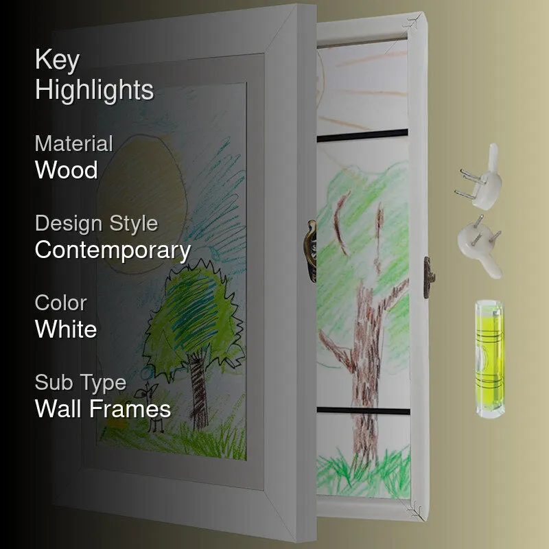 Kiddo Art Wooden Photo Frame - White media 2