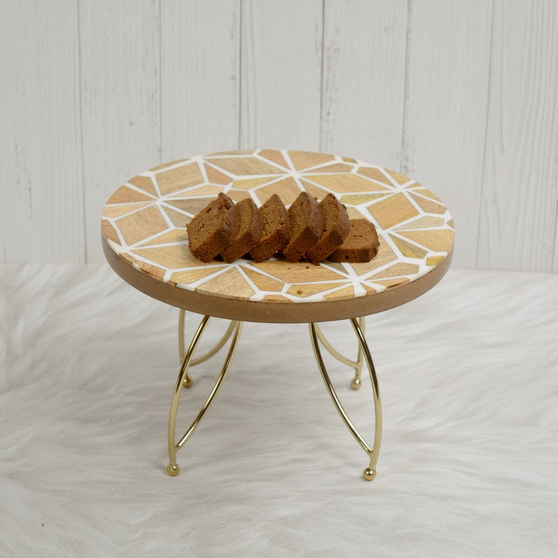 Elevated Charm Cake Stand - Gold