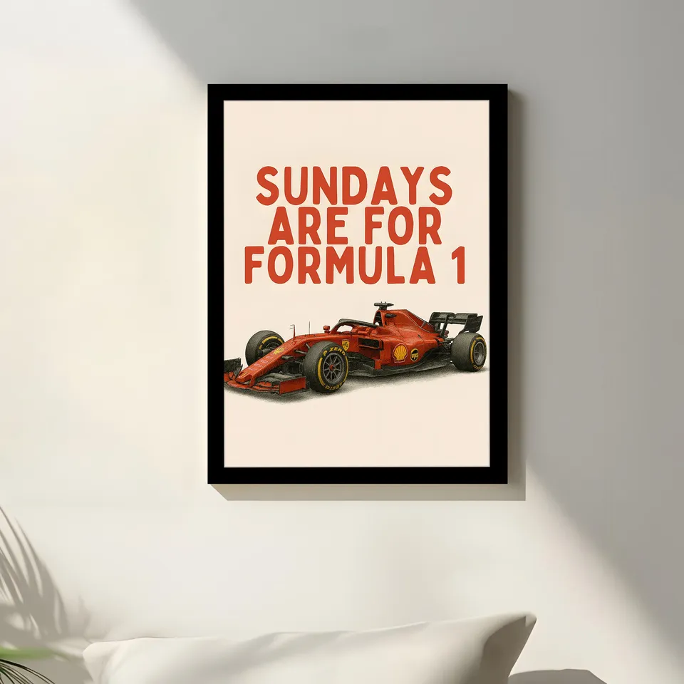 Formula One Racing Quote Wall Art media 1