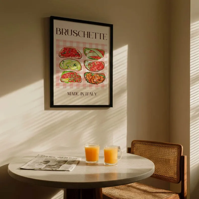 Bruschette Collection Archival Canvas Wall Art - Black media 5