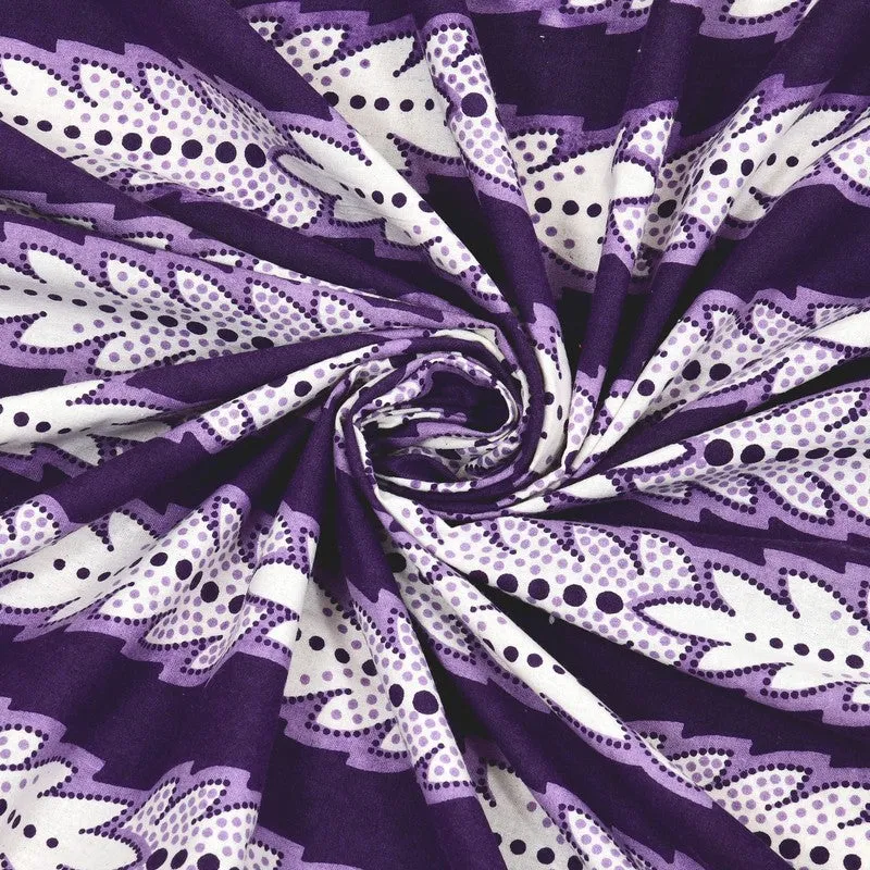 Designy Cotton Bedsheet (Purple,White) - 240 TC media 5