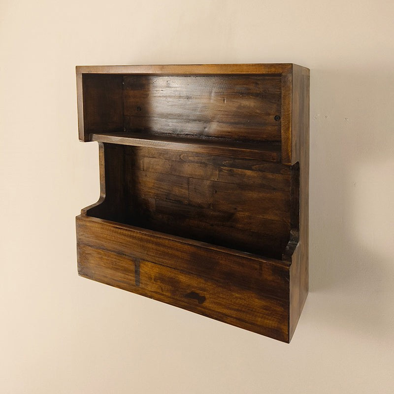 Elmedge Wooden Wall Shelf Organiser media 4