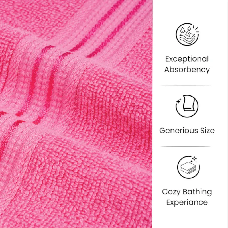 Micro Cotton LuxeDry Solid Bath Towel - Pink media 7