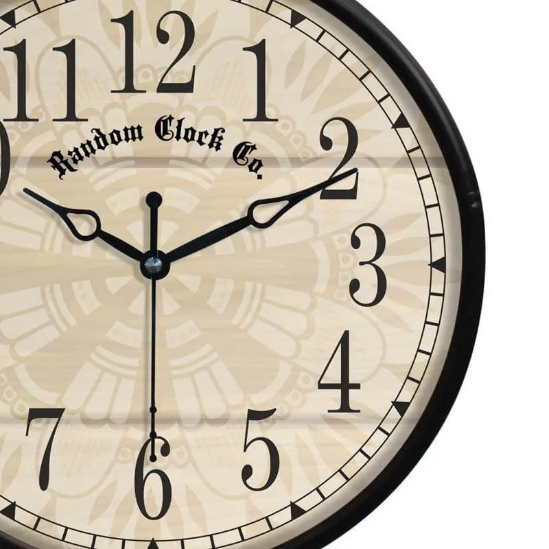 Simmons Double Sided Vintage Metal Station Clock media 5