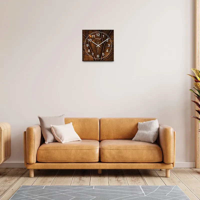 Airox Analog Wall Clock - Brown media 4