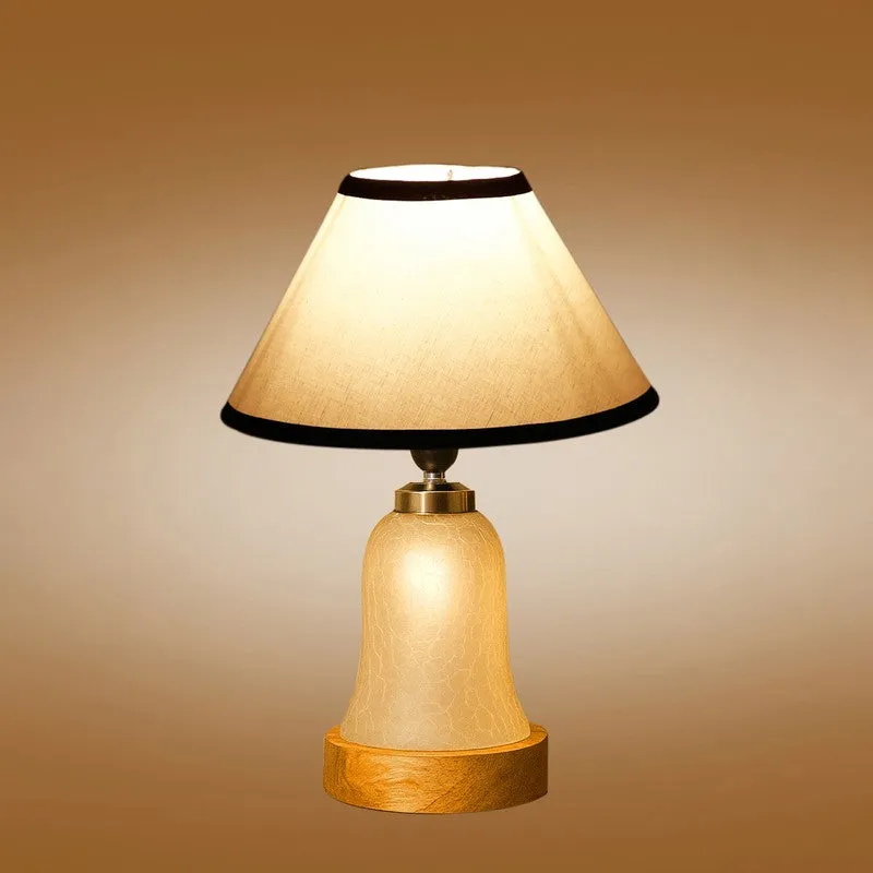 Zoravelle Wooden Table Lamp - White & Black media 7
