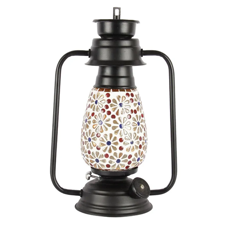 Admya Mosaic Lantern Iron Table Lamp media 5