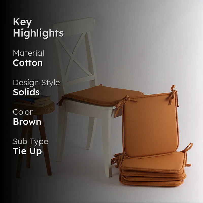 Easesit Foam Chair Pad (Brown) - Set Of Six media 2