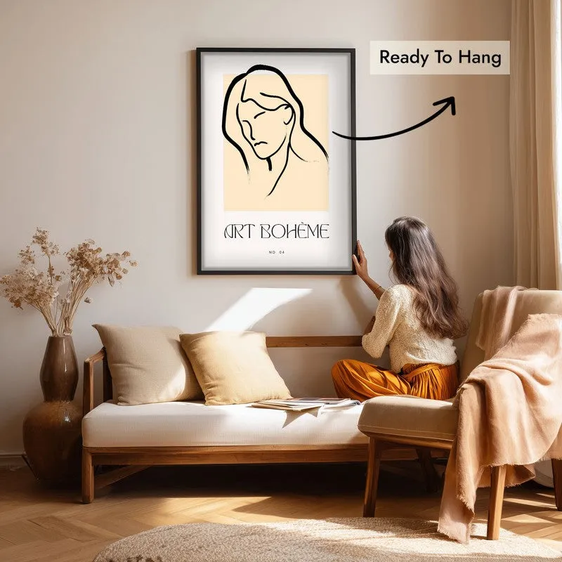 Tender Tilt Canvas Wall Painting With Black Frame media 7