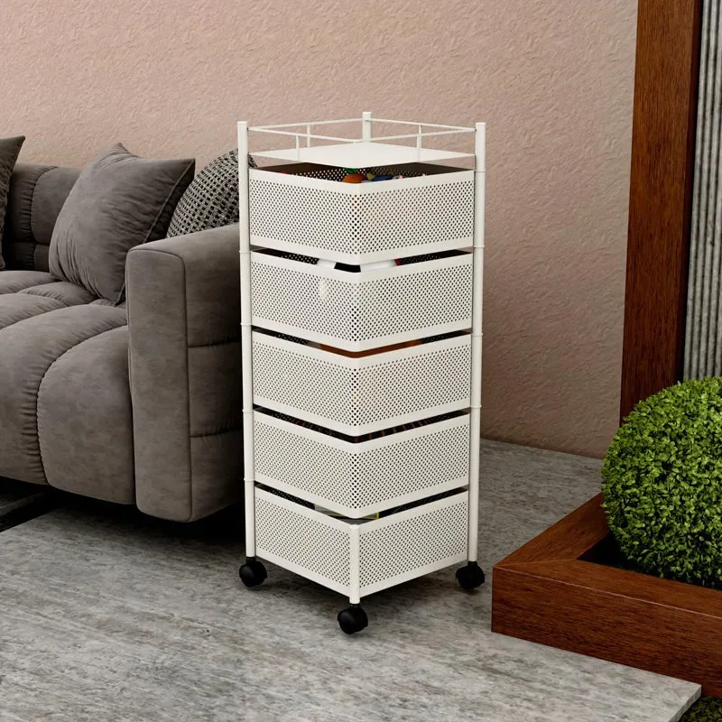 Movra Four Tier Trolley - White media 6