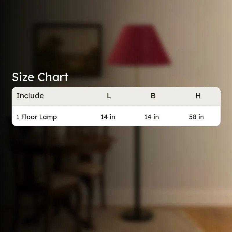 Dream Line Wooden Floor Lamp - Maroon media 8