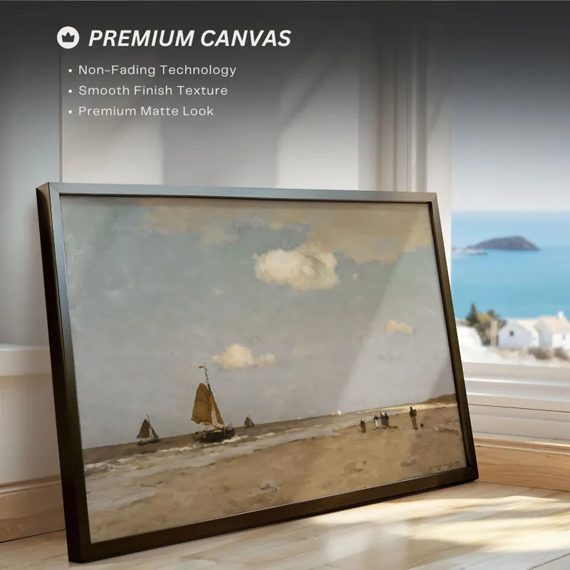 Sails & Skies Wood Wall Art With Frame - Black media 4
