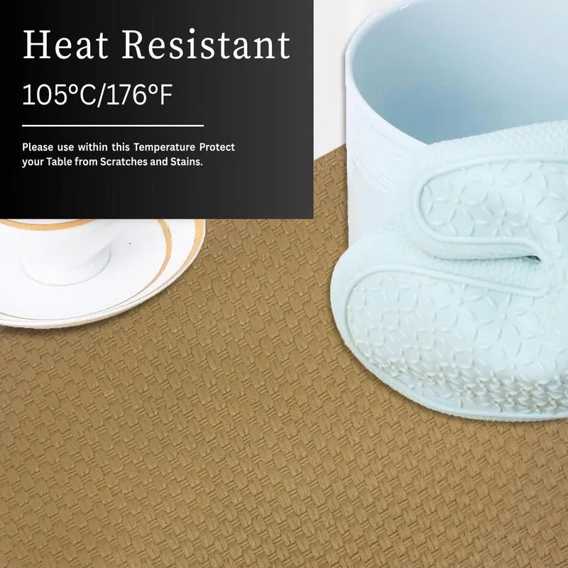 Aureon Brown Rectangle PVC Table Mats - Set Of Two media 4